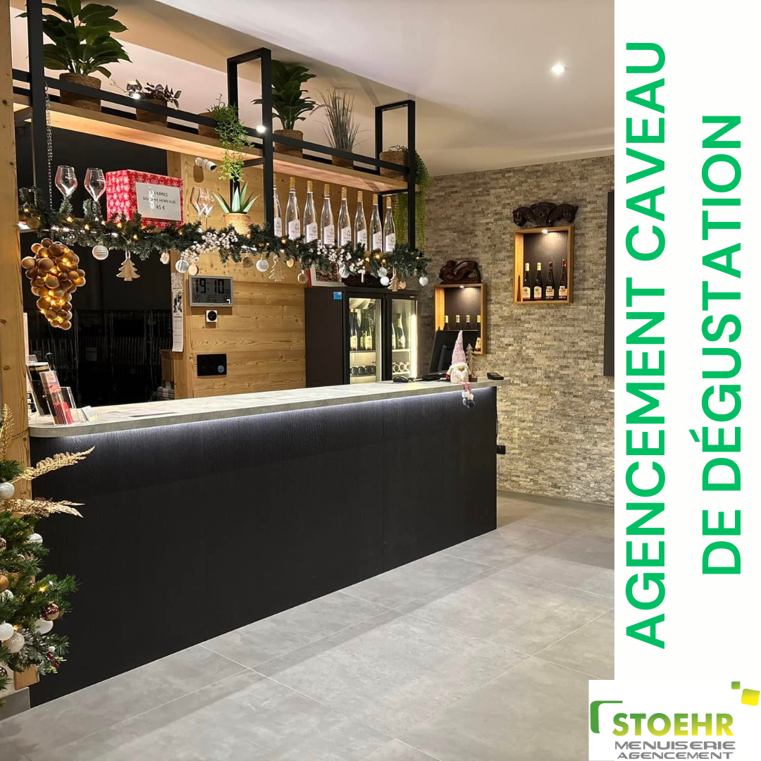 DOMAINE HENRI KLEE 2 | Menuiserie Stoehr Réaménagement d’un caveau de dégustation à Katzenthal près de Colmar Colmar 1